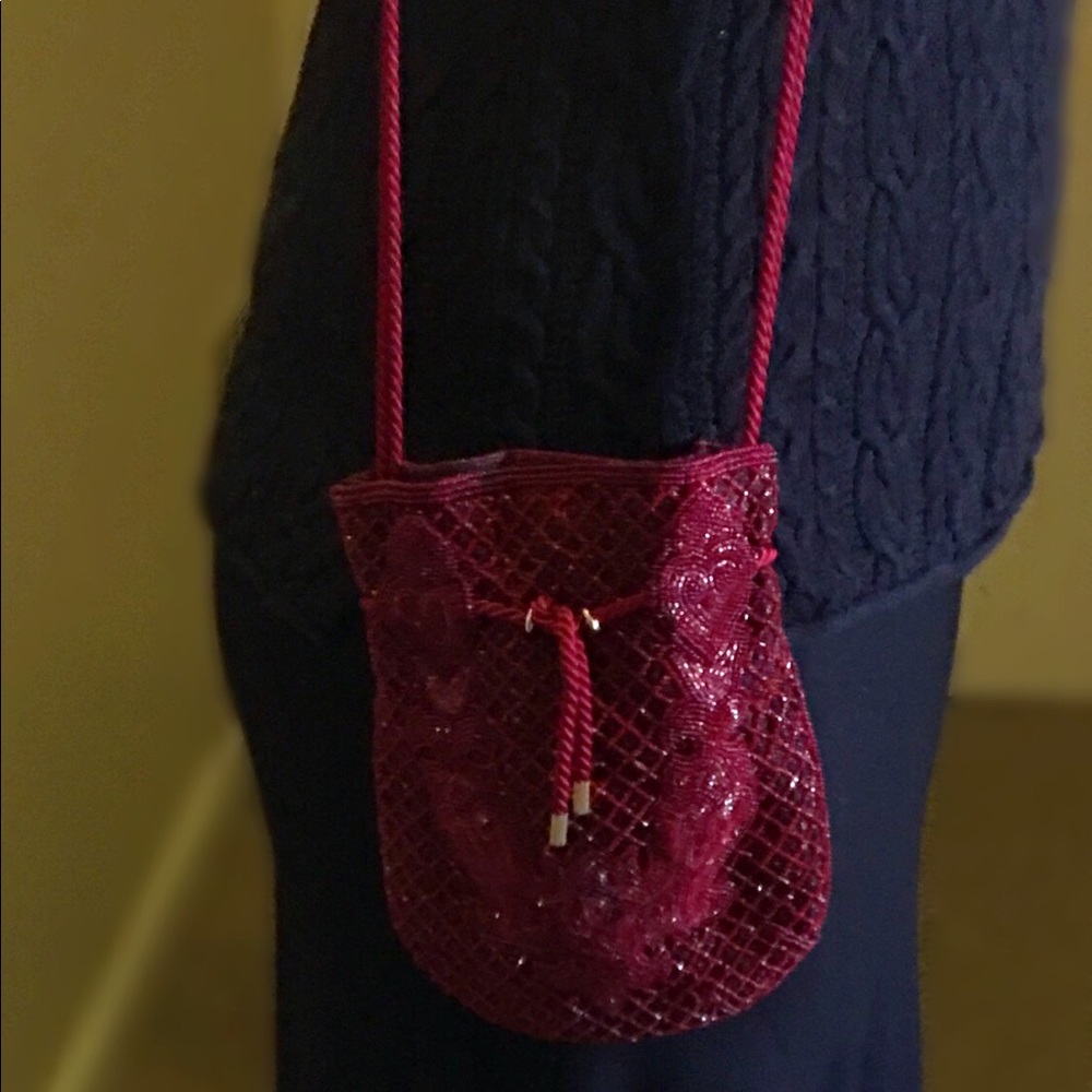 ❤️Beautiful Sweetheart Hand-Beaded Drawstring Bag❤️ - Picture 8 of 8